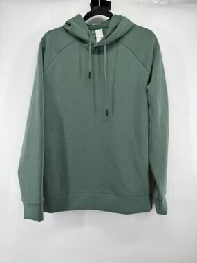 01.Algo Men's Green Medium Performaluxe Relaxed Fit Commuter Hoodie NWT